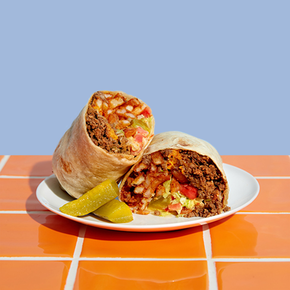 Tiki Taco 07 Cheeseburger Burrito