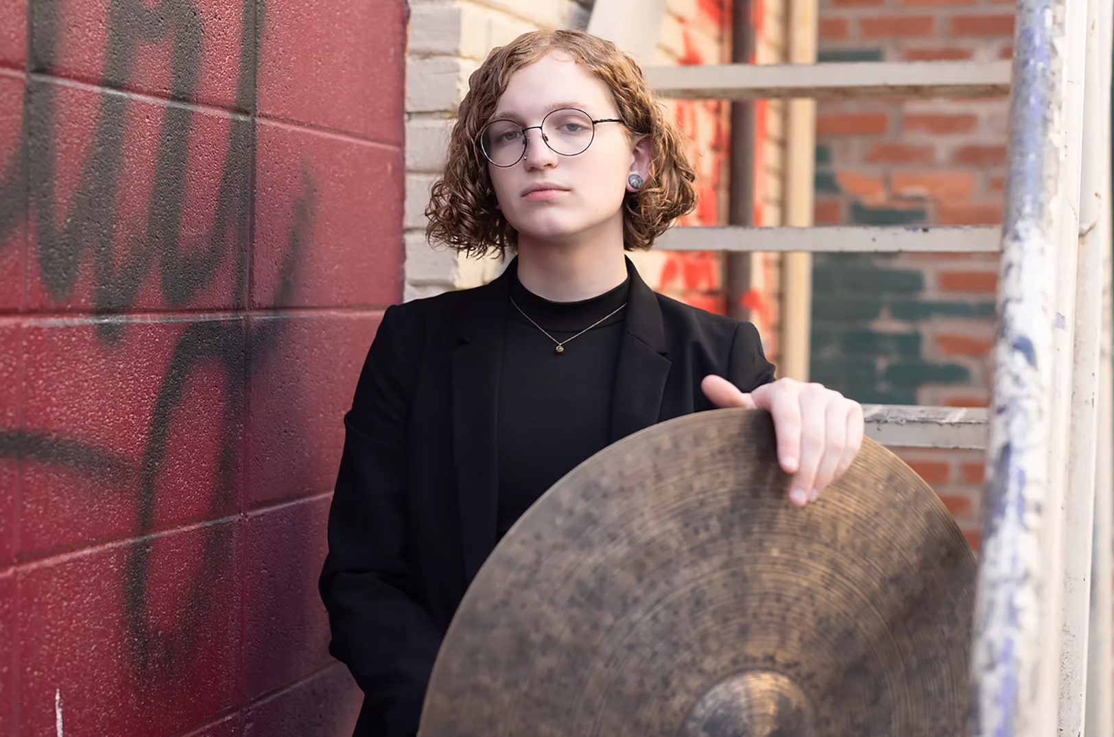 Blue Noyes, University of Kansas student and drummer