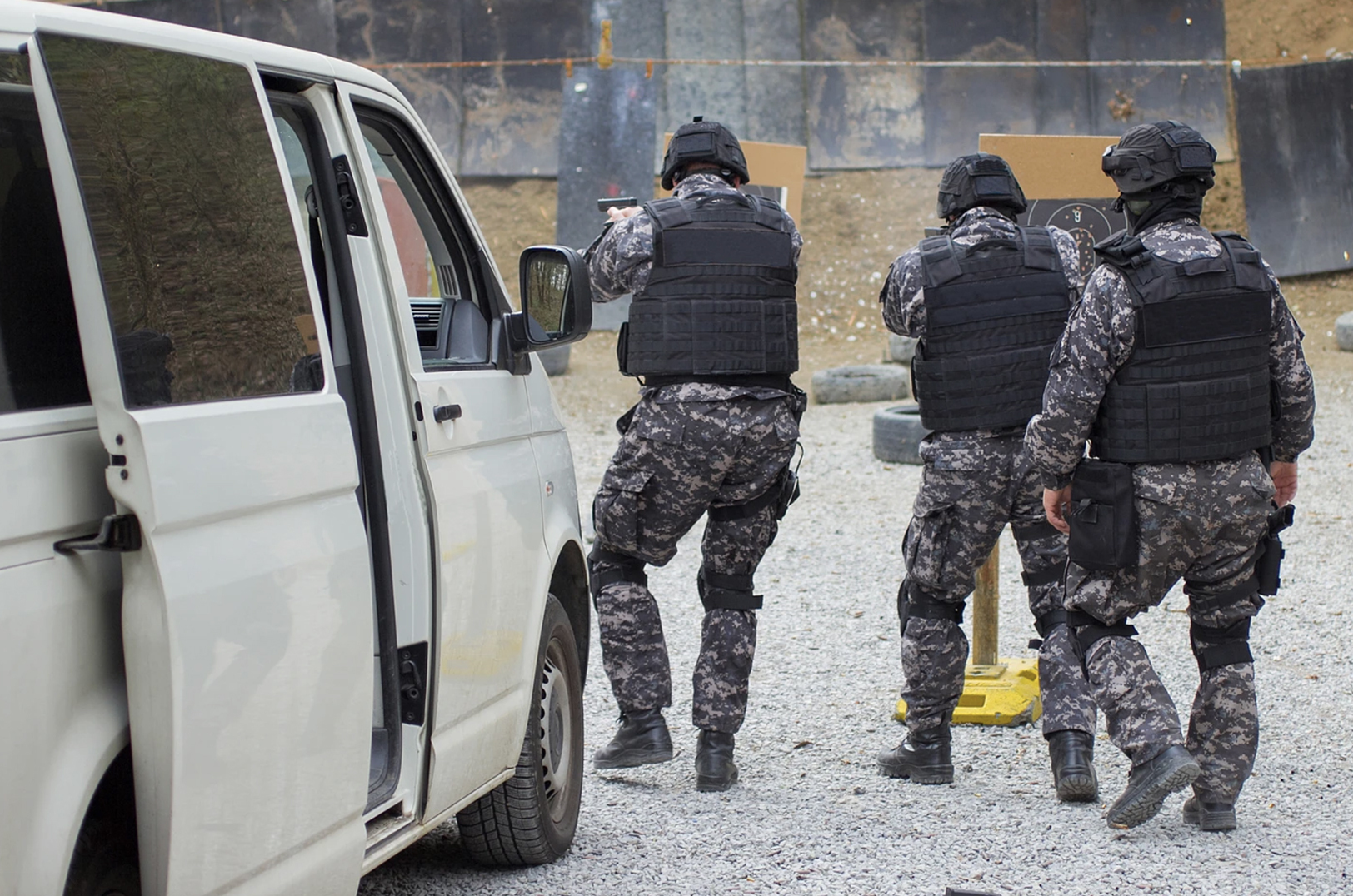 Law enforcement officers take part in active shooter training; courtesy photo