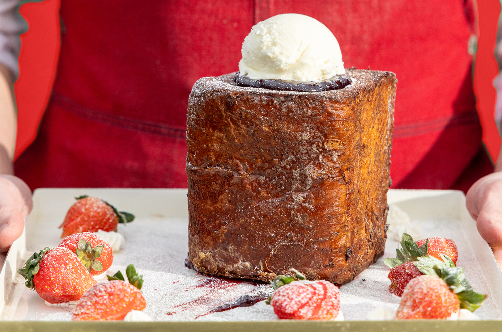 Kansas City Chiefs-inspired “Touchdown Toast” from Aramark Sports + Entertainement; courtesy photo