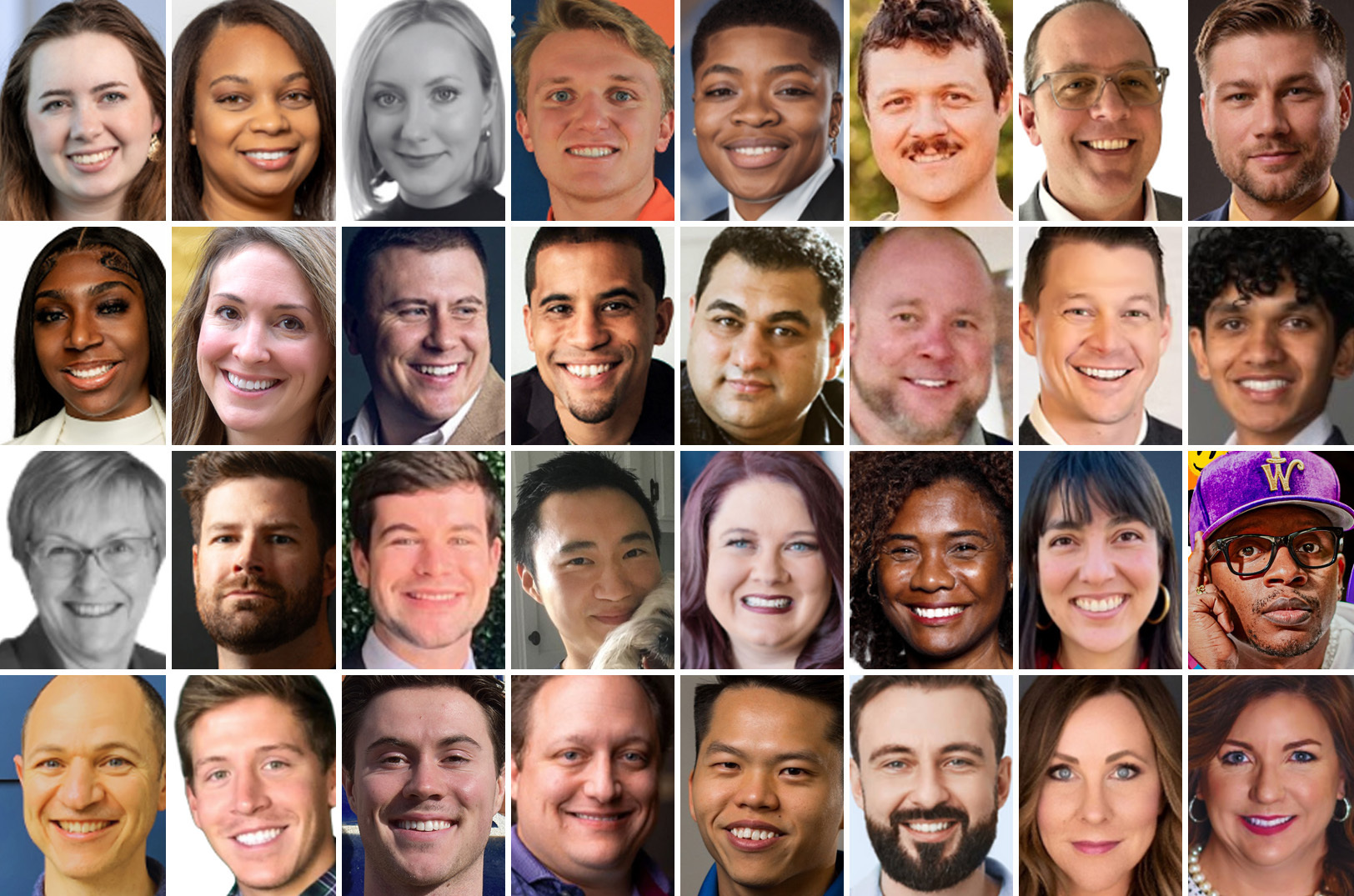 Gamechangers & Champions Round of 32 companies: Authentiya, Ellia Morse; CAP Creations, Rashawnda Wright; Candid Health Advisors, Molly Breitenbach; Chatterbox, Grant Johnson; Cyphr, Jannae Gammage; FinMan Fishing, Mark Glade; Flowpoint Medical, Jason Bobe; George Consulting and Engineering, Anthony George; Interplay, Jonaie Johnson; Marma Health, Meredith McAllister; MD MatchUp, Bob Waddell; moment*, Miguel Johns; Nitride Global, Mahyar Khosravi; NoDwell, Blake Lappan; Noonan, Matt Williams; Novus, Ayaan Parikh; Oak Therapeutics, Sally Maliski; PLOT, Chris Callen; Rebound Jerseys, Aidan Scurato; Seismi, Yale Zhang; Sharing Solace, Crystal Webster; ShotTracker, LaDonna Gooden; Sleep Fitter, Liliana Younger; Storytailor, JQ Sirls; Tacit Technologies, Rye Kennedy; Teddy, Drake Dukes; TokenTourney, Samuel Shortall; Trident Homes, Christopher Stemler; ULOM, Bing Low; VU Scholarships, Edward Márquez; Wrax, Frankie Elder-Reedy; and Yes! Athletics, Deb North.