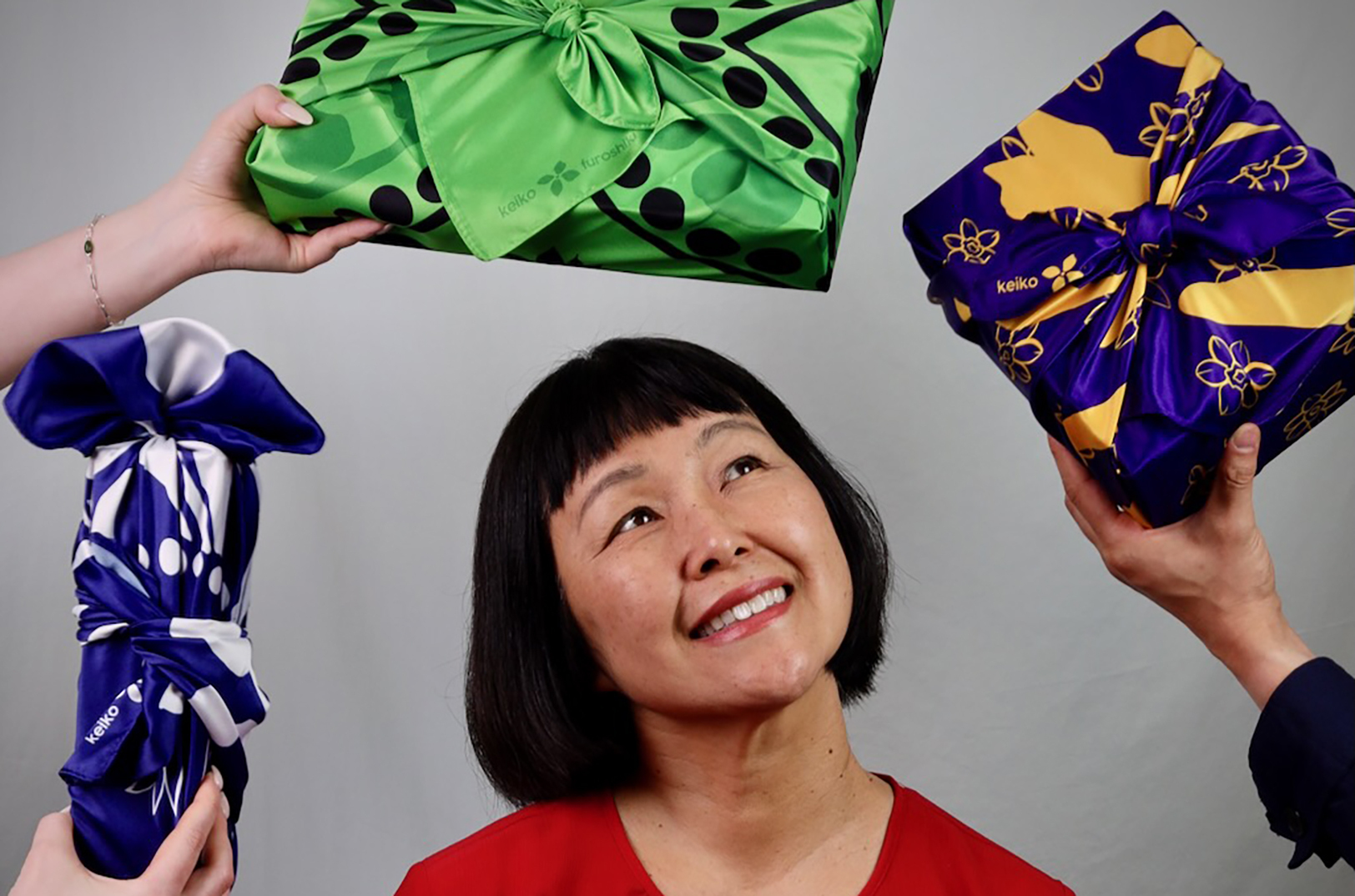 Keiko Kira, Keiko Furoshiki; photo courtesy of Keiko Furoshiki