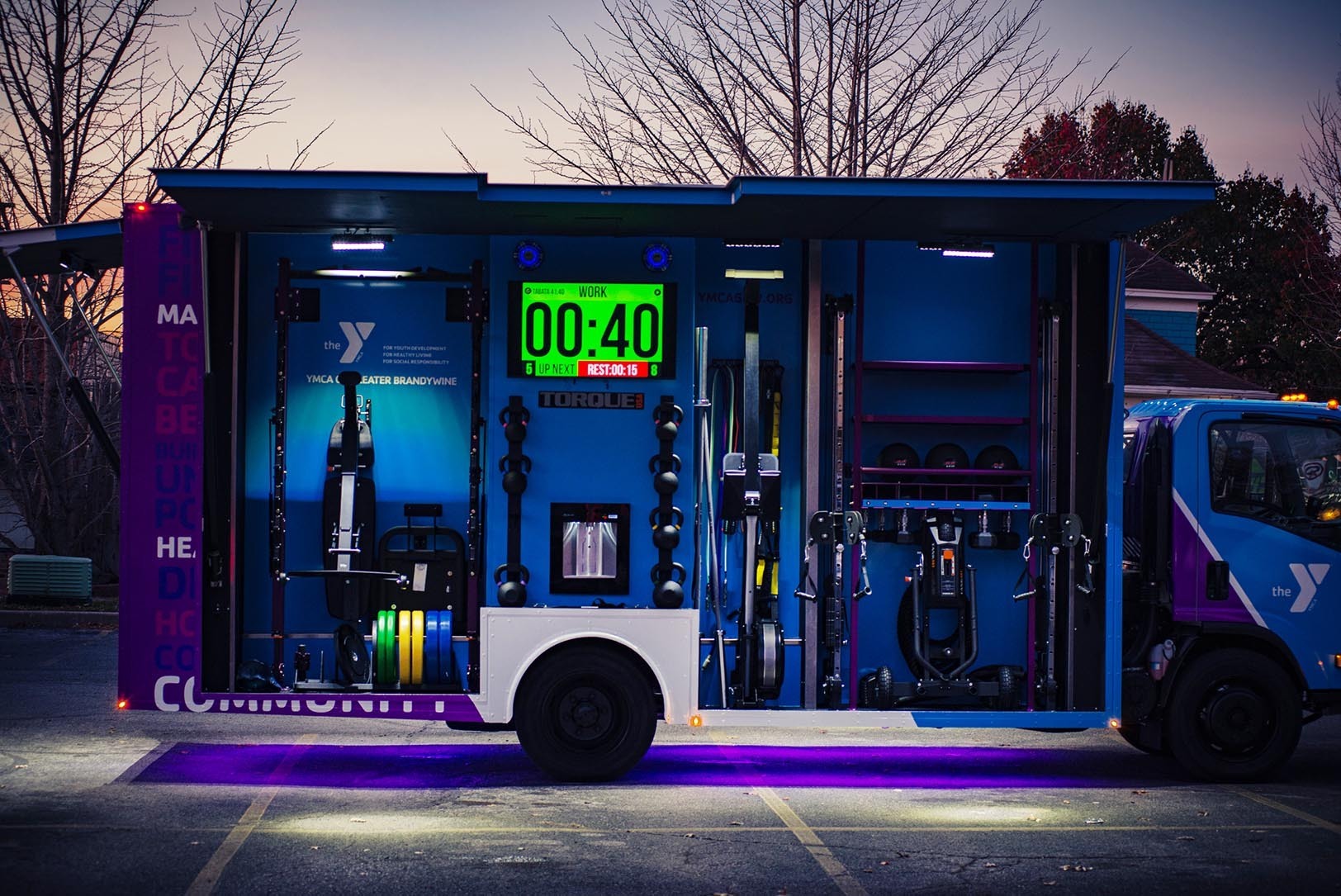 Fit Truk's custom-built mobile gym, courtesy photo