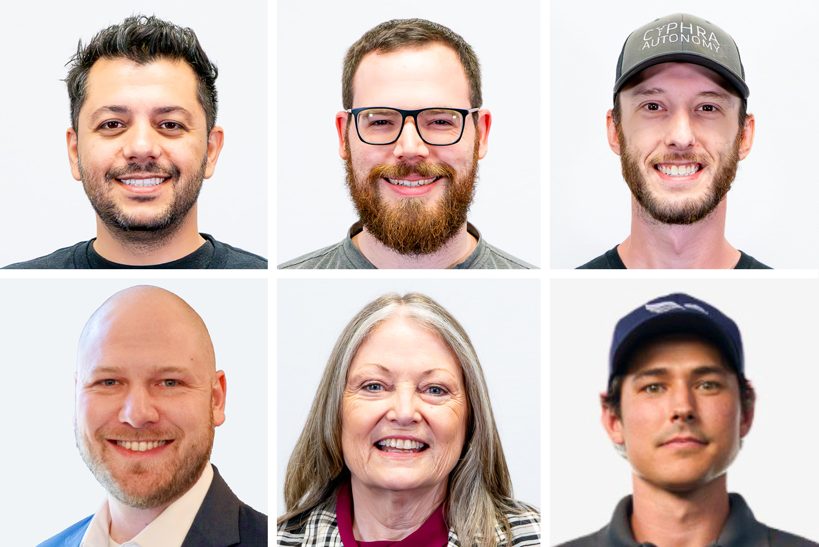 2025 Digital Sandbox KC Q3 funded companies: Gharib Gharibi, Andrew Rademacher, Archia; Dietrich Kruse, Sean Ward, Cyphra Autonomy; and Janet Malcom, Douglas Bonebrake, OverSite