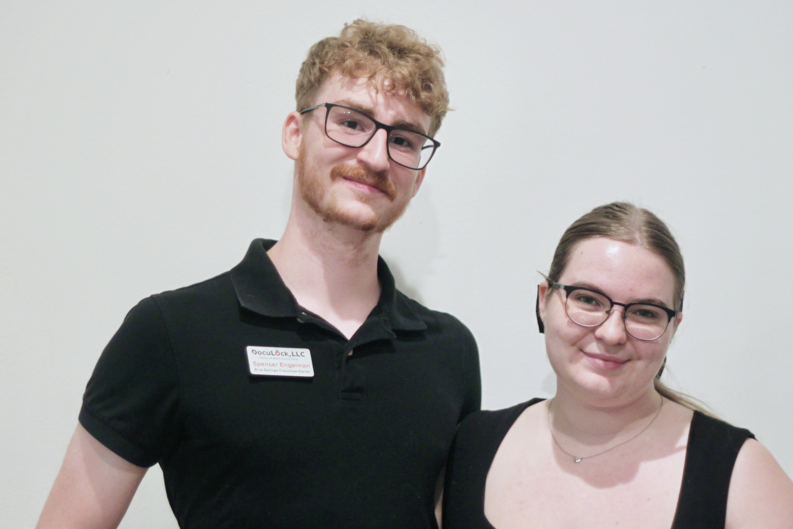 Spencer and Adriana Engelman, DocuLock; photo by Nikki Overfelt Chifalu, Startland News
