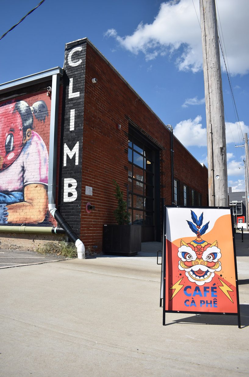 Cafe Cà Phê popup outside Sequence in the Crossroads Arts District
