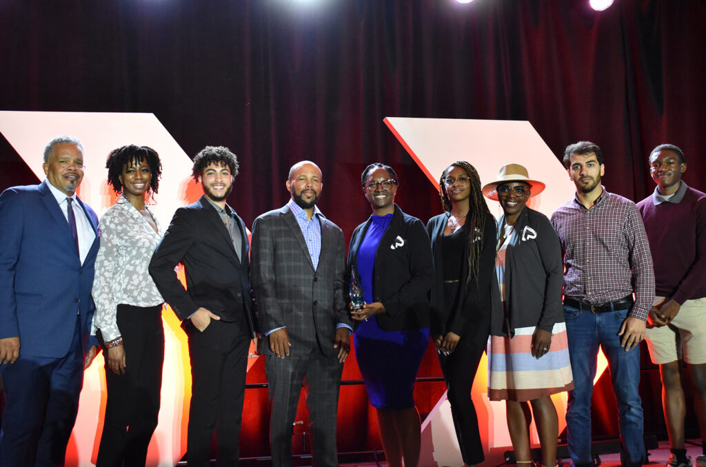 Parrish & Sons Construction team, winners of the Business Equity Award at the 2022 KC Chamber Small Business Celebration; photos by Channa Steinmetz/Startland News