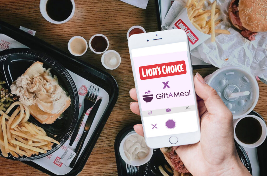 GiftAMeal, Lion's Choice partnership