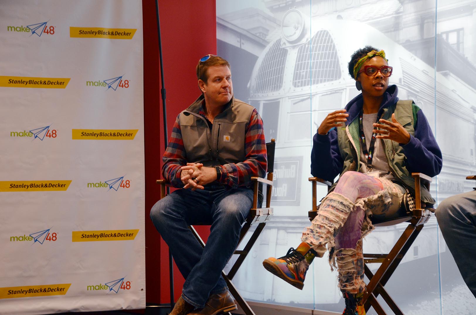 Tom Gray, Make48; Whitney Manney, Kansas City maker; Make48 panel, March 6, 2020