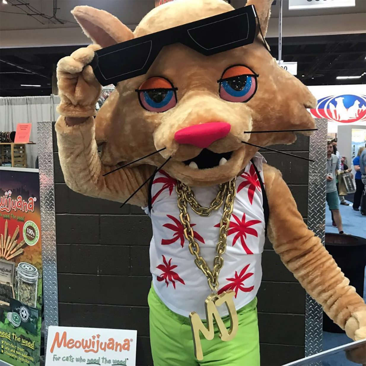 Meowijuana's "MJ" mascot