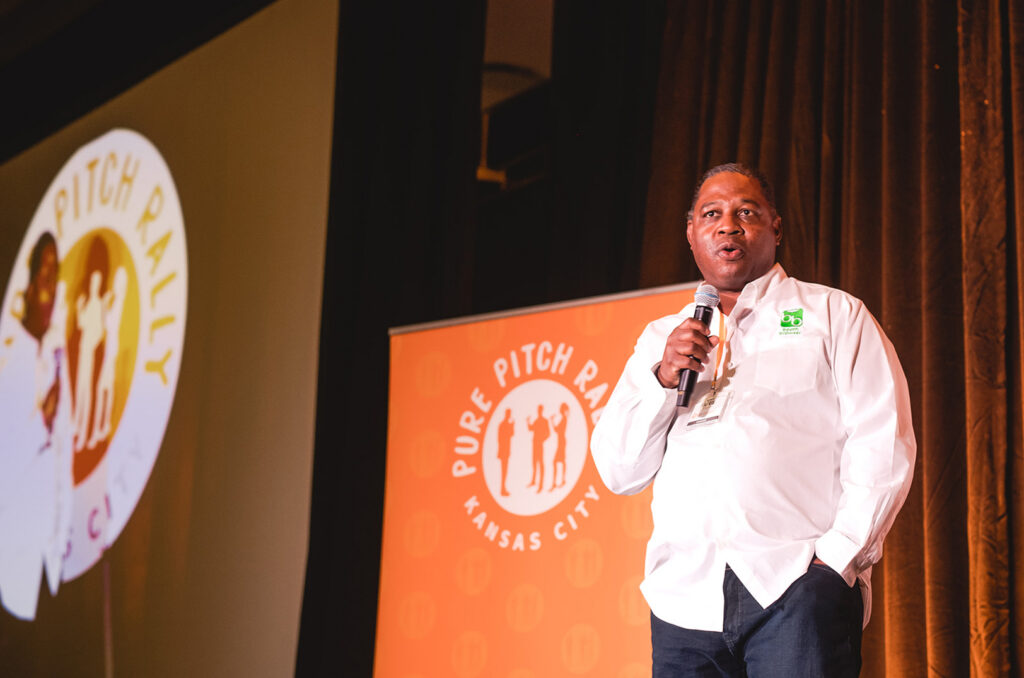 Alan Harris, Booth Browser, Pure Pitch Rally 2020; photo by Mikaela Wendel Photography