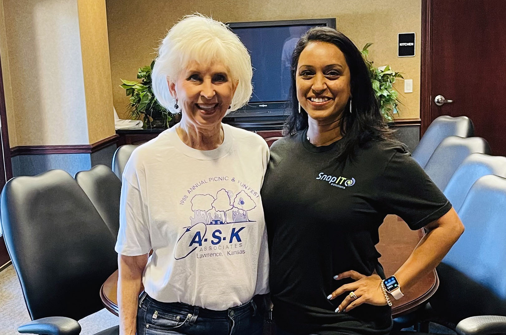 Sheila Martinez, A.S.K. Associates, and Neelima Parasker, SnapIT Solutions
