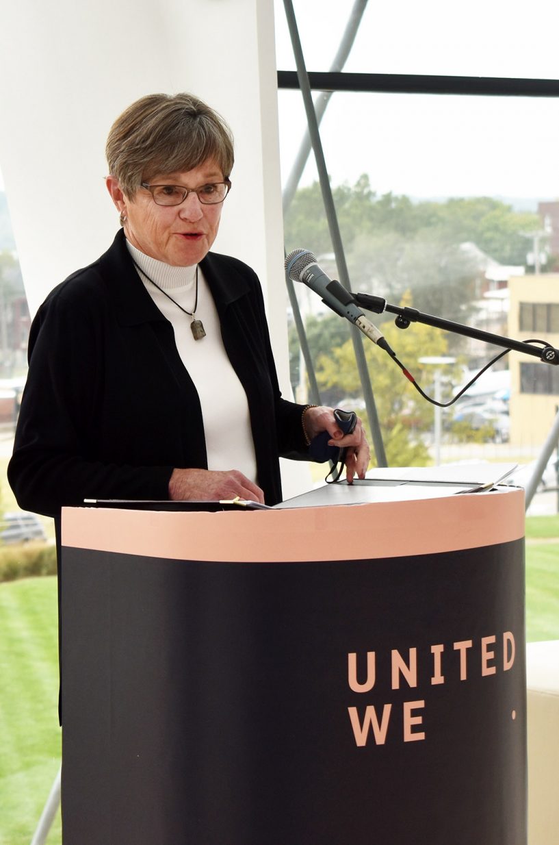 Kansas Gov. Laura Kelly, United WE